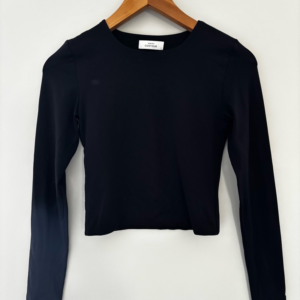 babaton black contour longsleeve top
